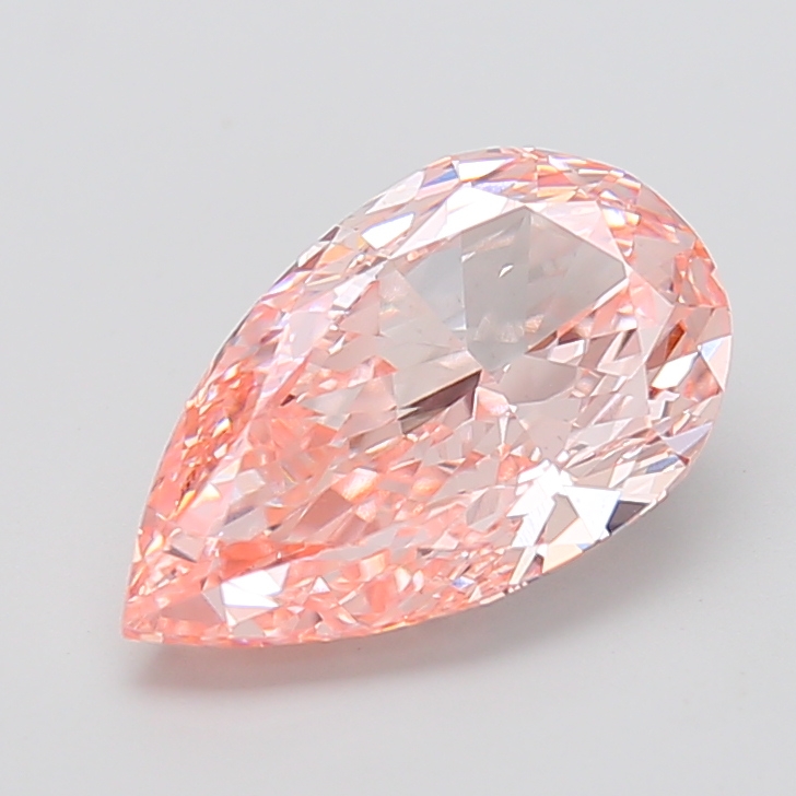 Pear 4.09ct Fancy Intense Pink VVS2
