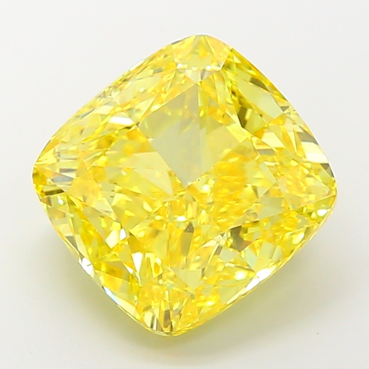 Cushion 9.52ct Fancy Vivid Yellow VS2