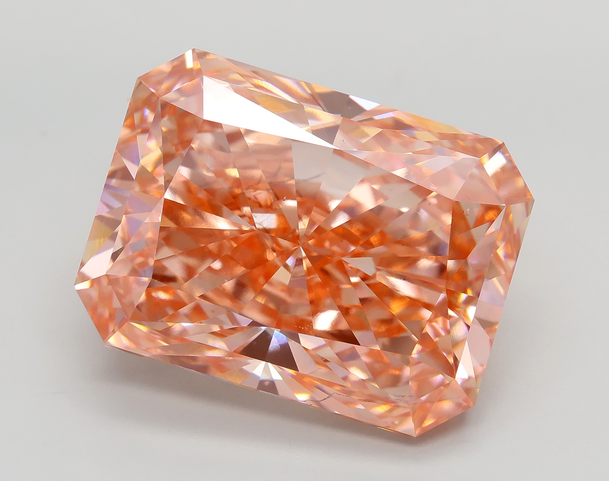 Radiant 21.1ct Fancy Vivid Pink VS2