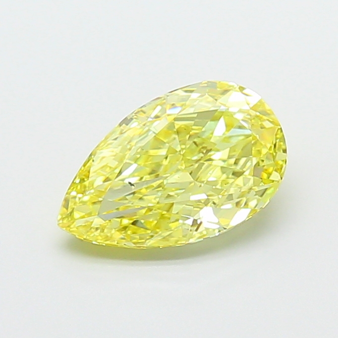 1.76ct Pear Fancy Vivid Yellow SI1 IGI