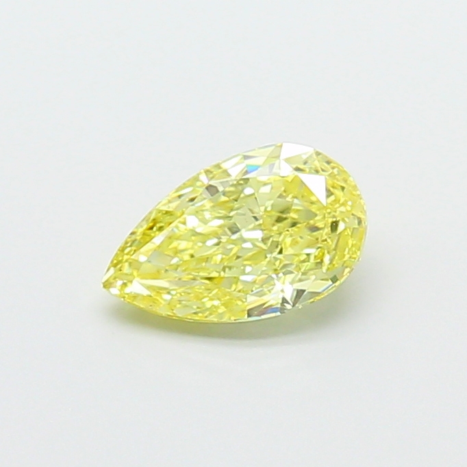 1ct Pear Fancy Intense Yellow VS2 IGI