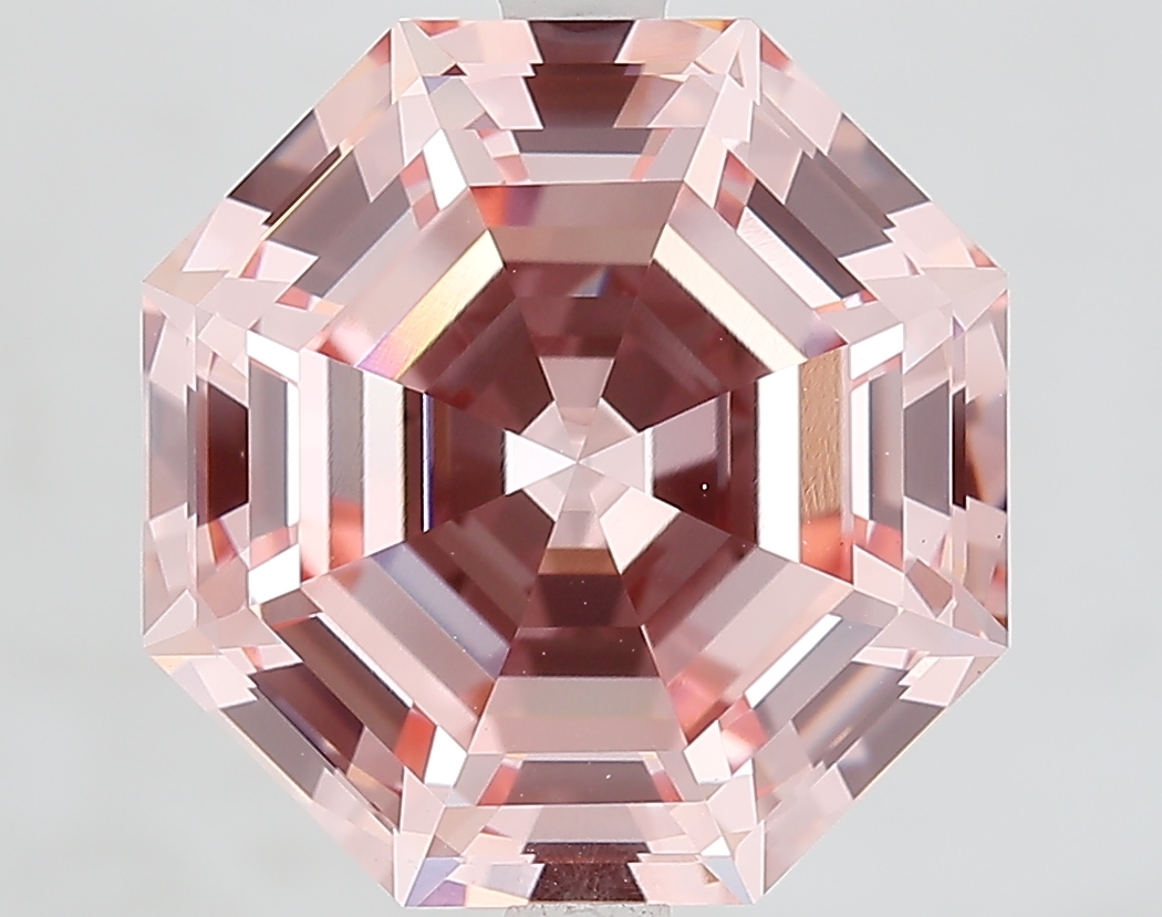Octagonal 6.60ct Fancy Vivid Pink VVS2