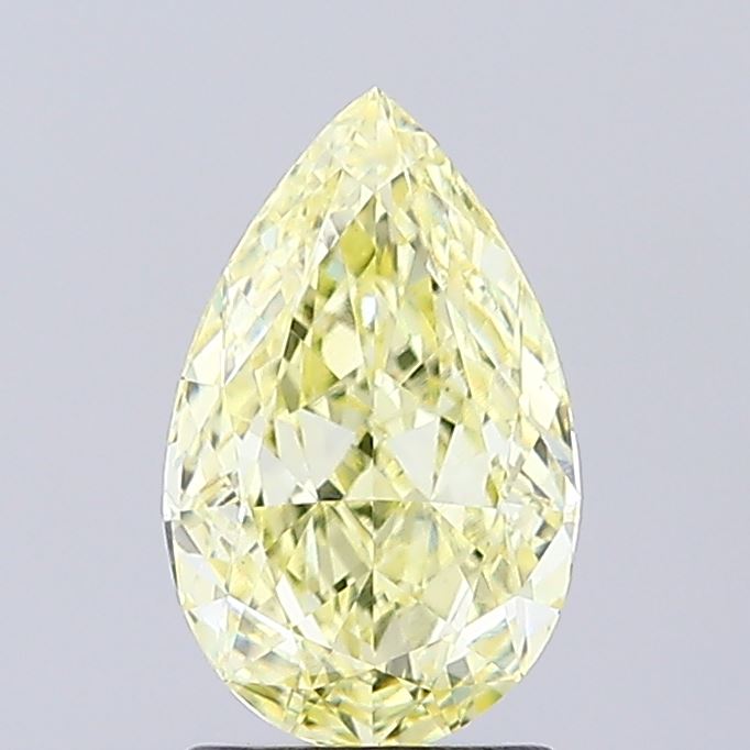 1.52ct Pear Fancy Yellow VVS2 IGI