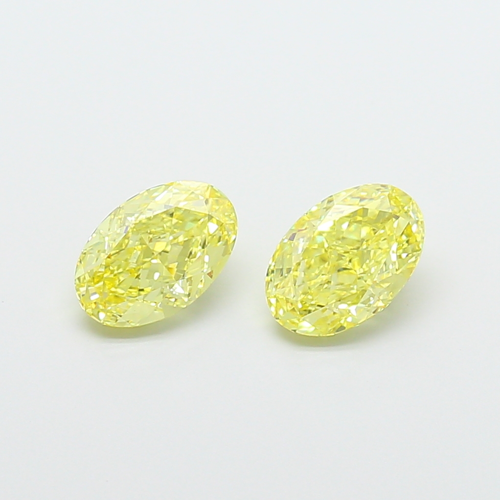 1.06ct Oval Fancy Intense Yellow VS1 IGI