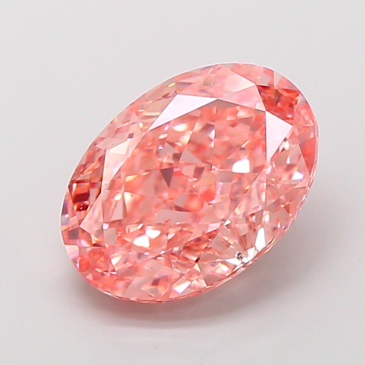 Oval 4.06ct Fancy Vivid Pink VS2