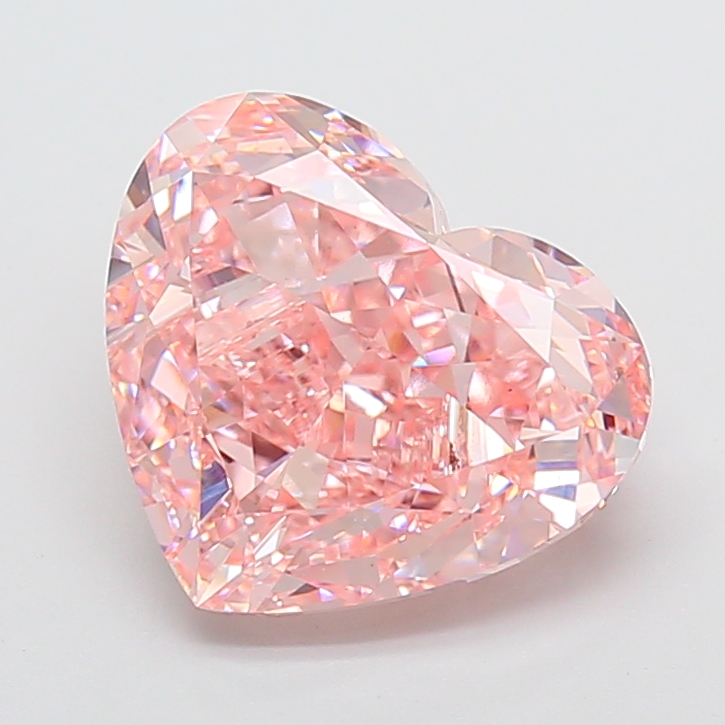 Heart 6.91ct Fancy Vivid Pink VS1