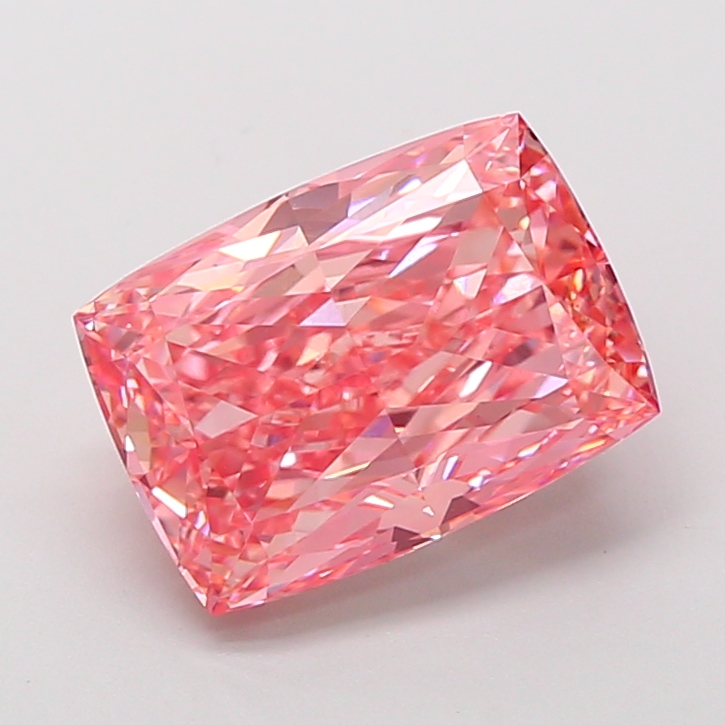 Cushion Modified 4.12ct Fancy Vivid Pink VS1