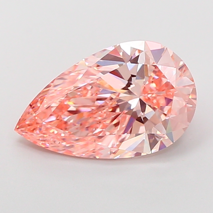 Pear 4.02ct Fancy Vivid Pink VS1