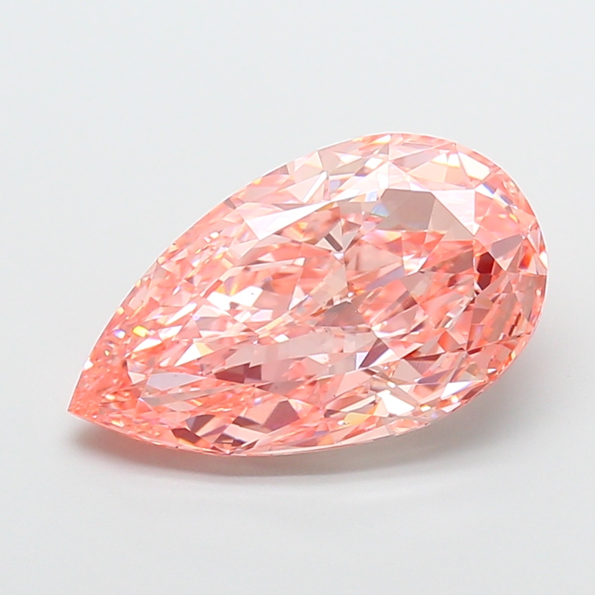 Pear 7.05ct Fancy Vivid Pink VS2