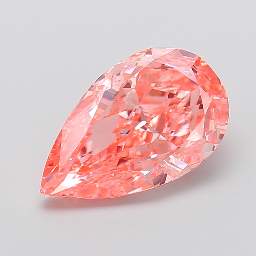 Pear 5.05ct Fancy Vivid Pink VS2