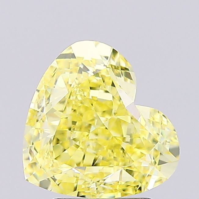 3.01ct Heart Fancy Intense Yellow VVS2 IGI