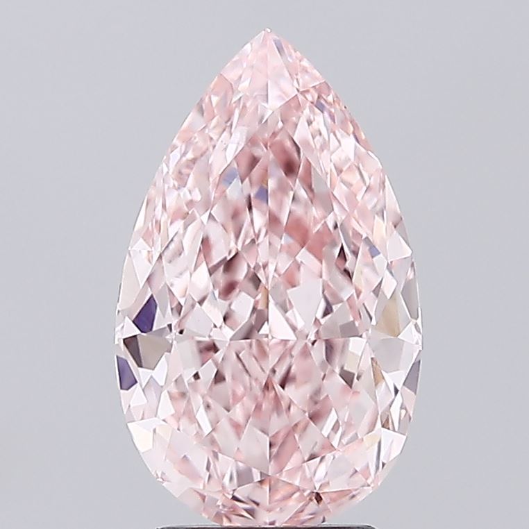 3.12ct Pear Fancy Vivid Pink VS1 IGI