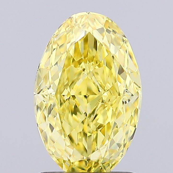 1.46ct Oval Fancy Vivid Yellow VS1 IGI