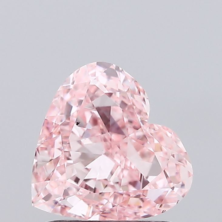 1.51ct Heart Fancy Vivid Pink VS1 IGI