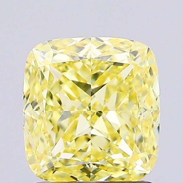 1.31ct Cushion Fancy Intense Yellow VS1 IGI