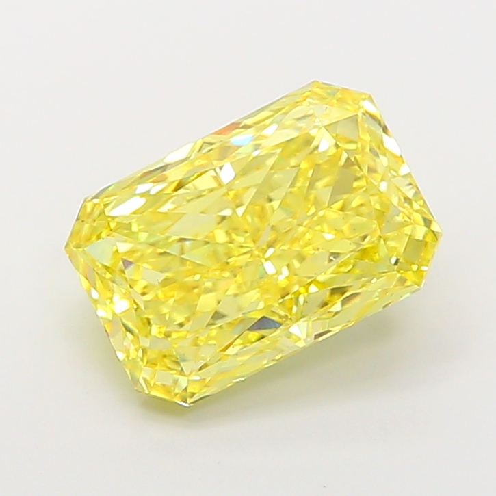 4.83ct Radiant Fancy Vivid Yellow VS2 IGI