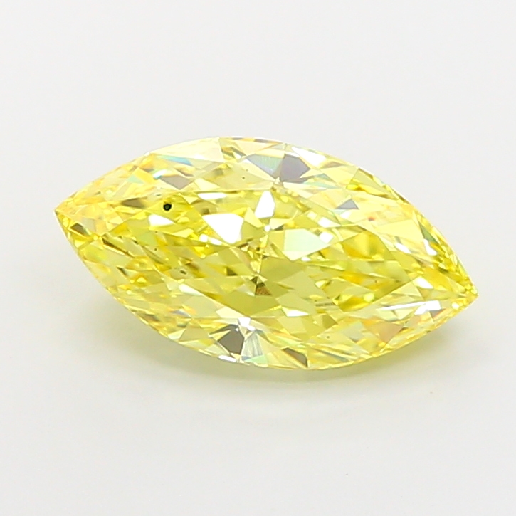 3.75ct Marquise Fancy Vivid Yellow VS1 IGI