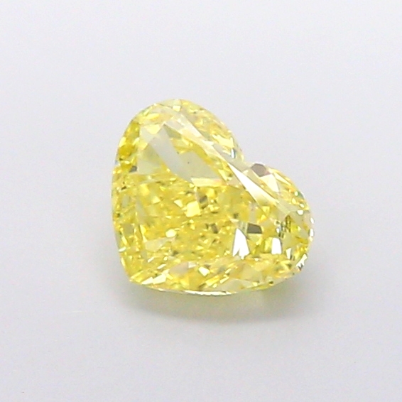 1.01ct Heart Fancy Vivid Yellow VS2 IGI