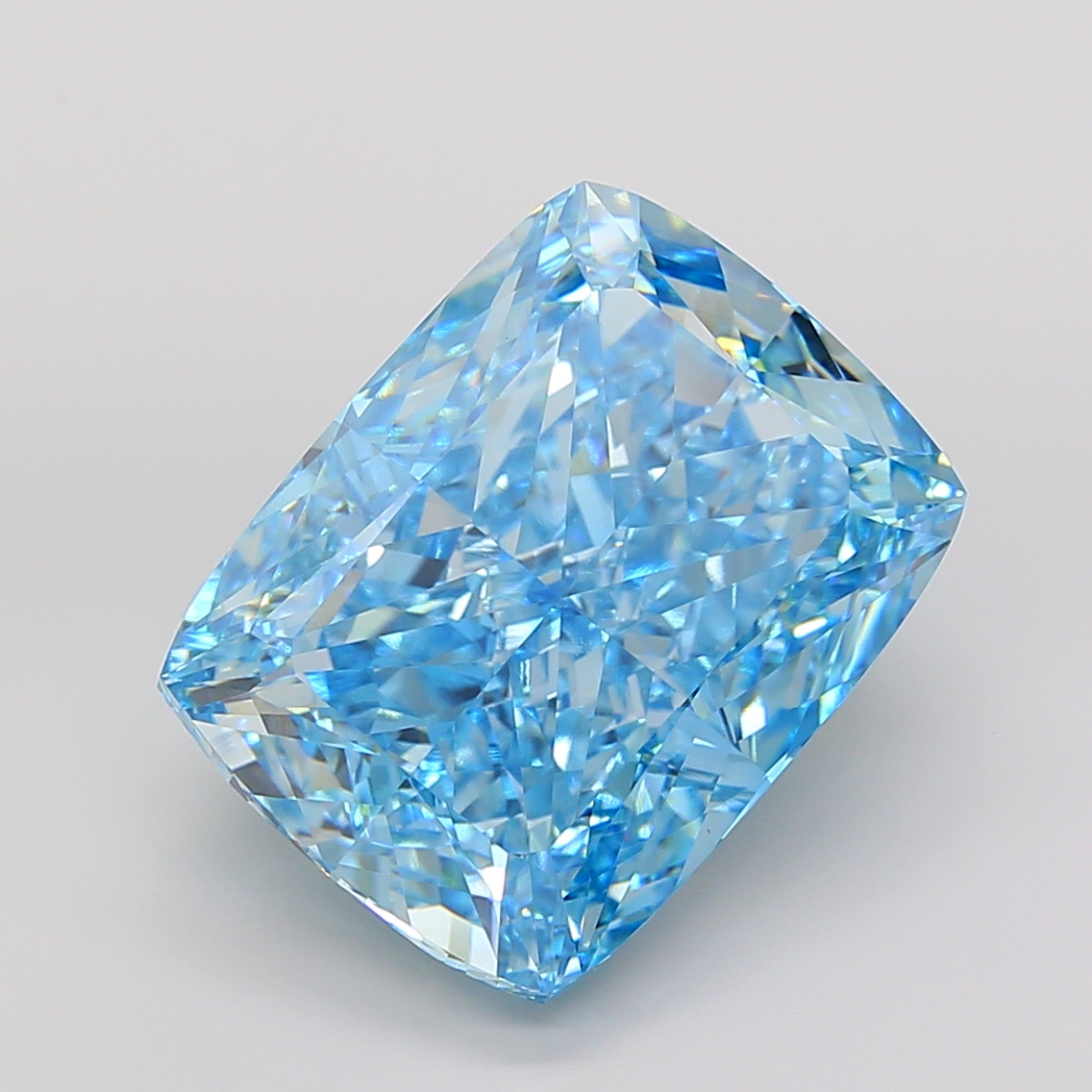 Cushion 40.3ct Fancy Vivid Blue VVS2