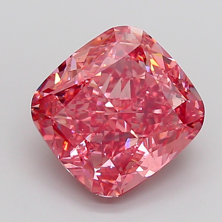 Cushion 8.17ct Fancy Vivid Pink SI1