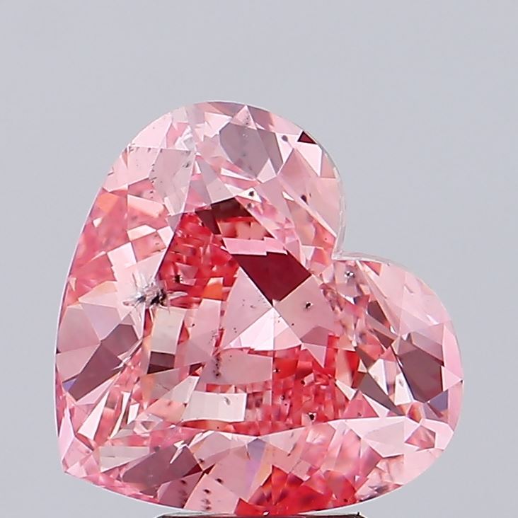 Heart 6.03ct Fancy Vivid Pink SI2