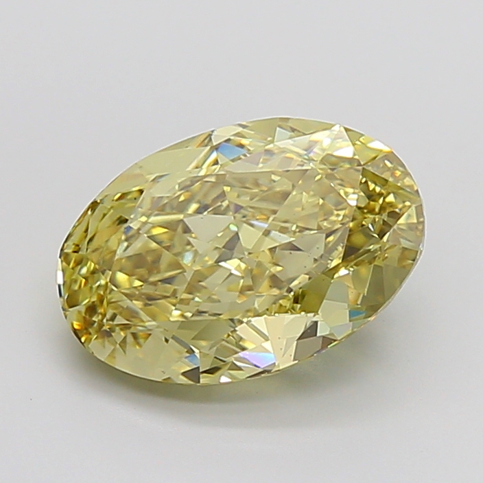 Oval 5.67ct Fancy Intense Yellow VS1