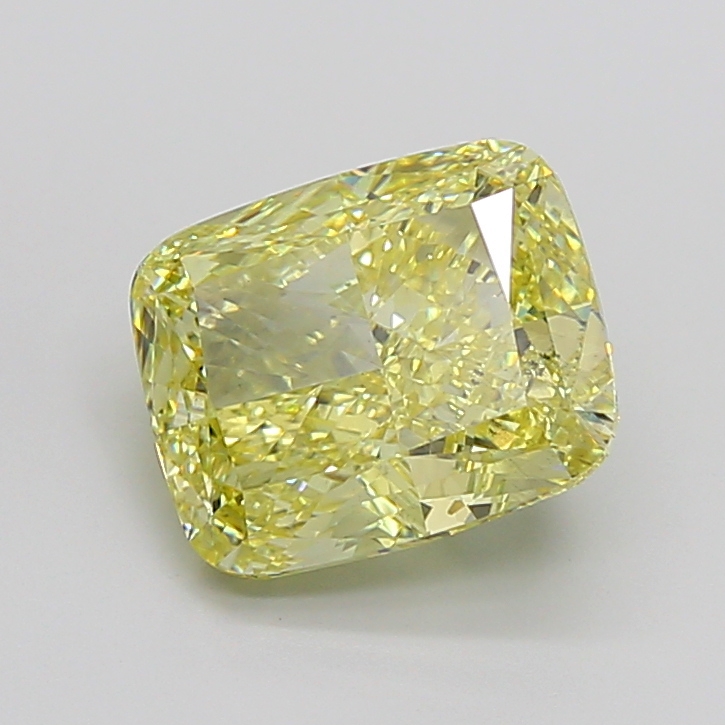 Cushion 5.38ct Fancy Intense Yellow VS2