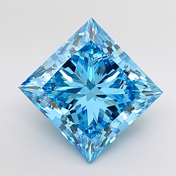 Princess 9.12ct Fancy Vivid Blue VS1