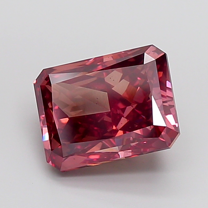 Radiant 7.41ct Fancy Vivid Pink VS1