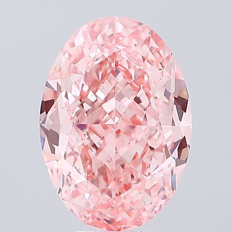 Oval 7.05ct Fancy Vivid Pink VS2