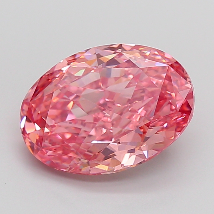 Oval 5.03ct Fancy Vivid Pink VS2