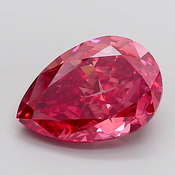 Pear 10ct Fancy Vivid Pink VS2
