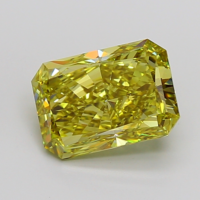 Radiant 5.01ct Fancy Vivid Yellow VS1