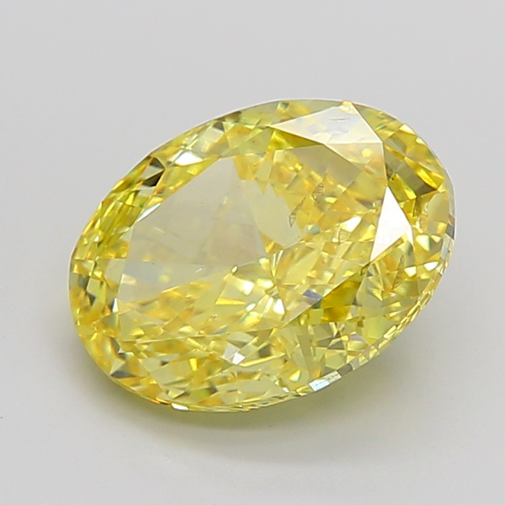Oval 5.01ct Fancy Vivid Yellow VS2