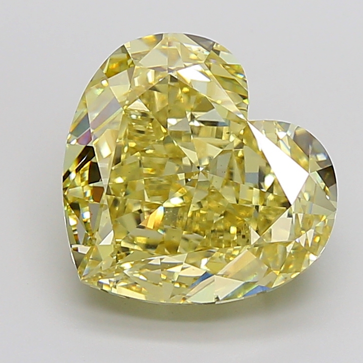 Heart 13.6ct Fancy Intense Yellow VS1