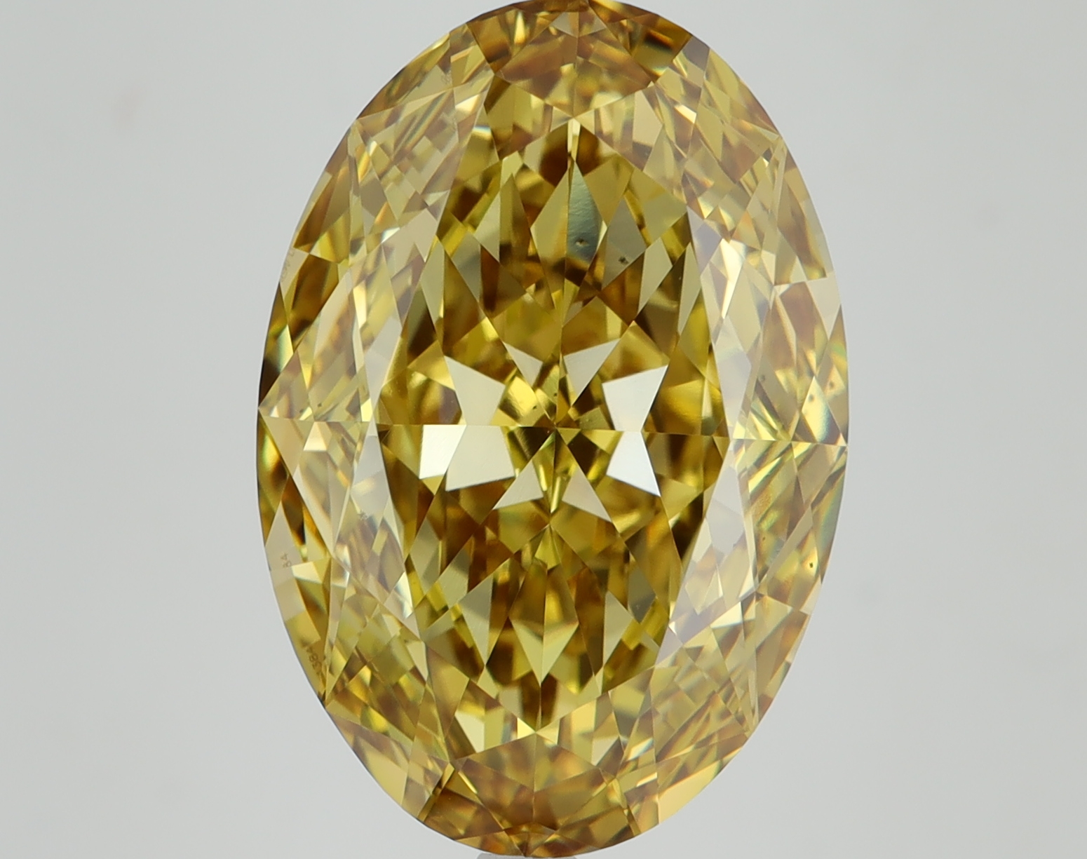Oval 10.1ct Fancy Vivid Yellow VS1
