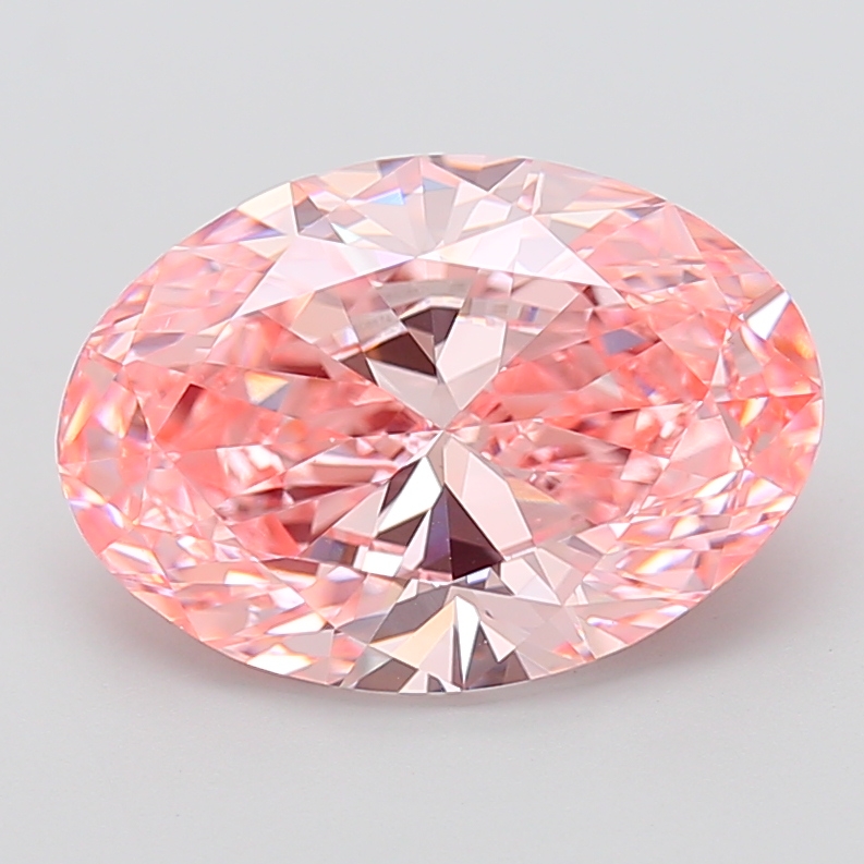Oval 6.02ct Fancy Vivid Pink VS1