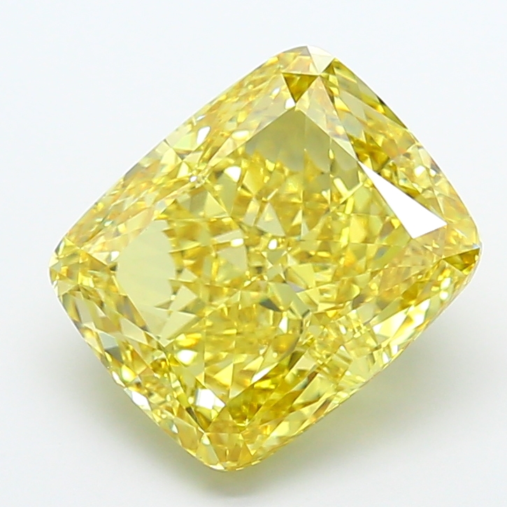 10.05ct Cushion Fancy Vivid Yellow VS1 IGI