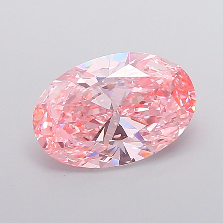 Oval 4.00ct Fancy Vivid Pink VS2