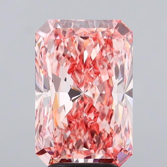 Radiant 4.24ct Fancy Vivid Pink VS2