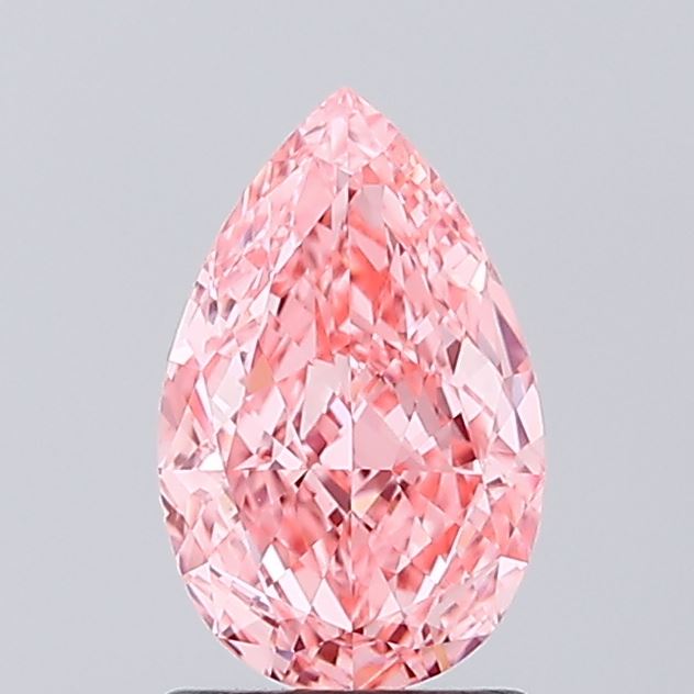 1.4ct Pear Fancy Vivid Pink VVS2 IGI