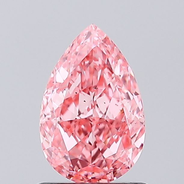 1.02ct Pear Fancy Vivid Pink VS2 IGI
