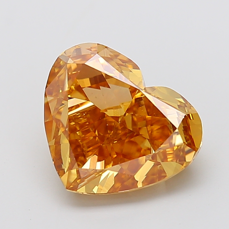 Heart 6.01ct Fancy Intense Brown VS1