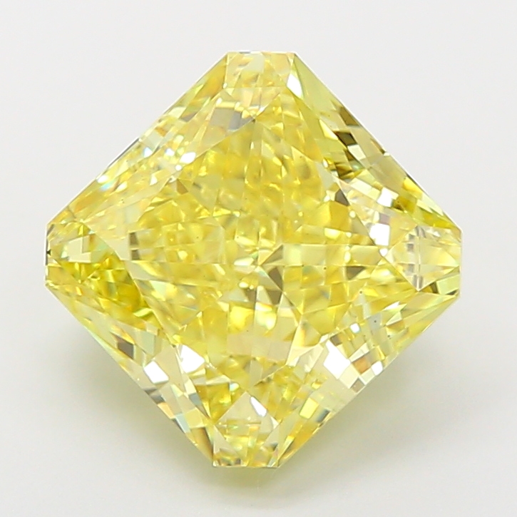 4ct Radiant Fancy Intense Yellow VS1 IGI