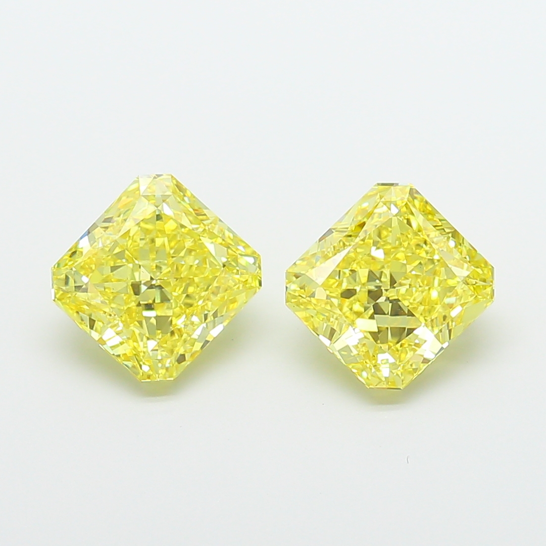 3.28ct Radiant Fancy Intense Yellow VS2 IGI