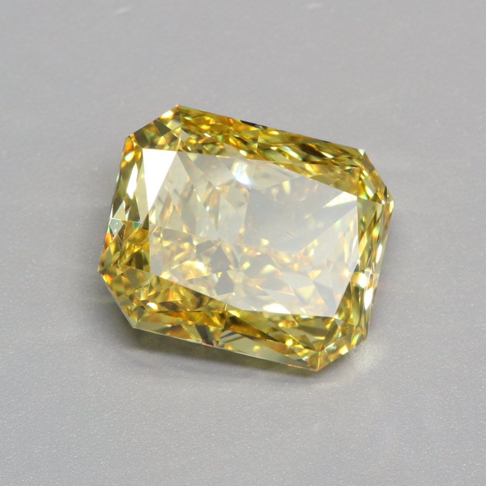 Radiant 5.01ct Fancy Intense Yellow VS1