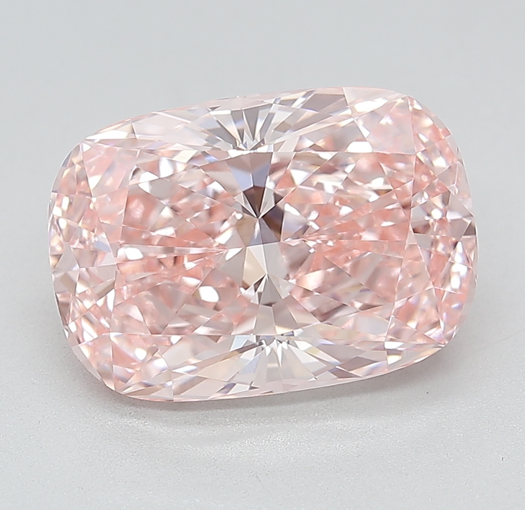 Cushion 4.58ct Fancy Vivid Pink VVS2