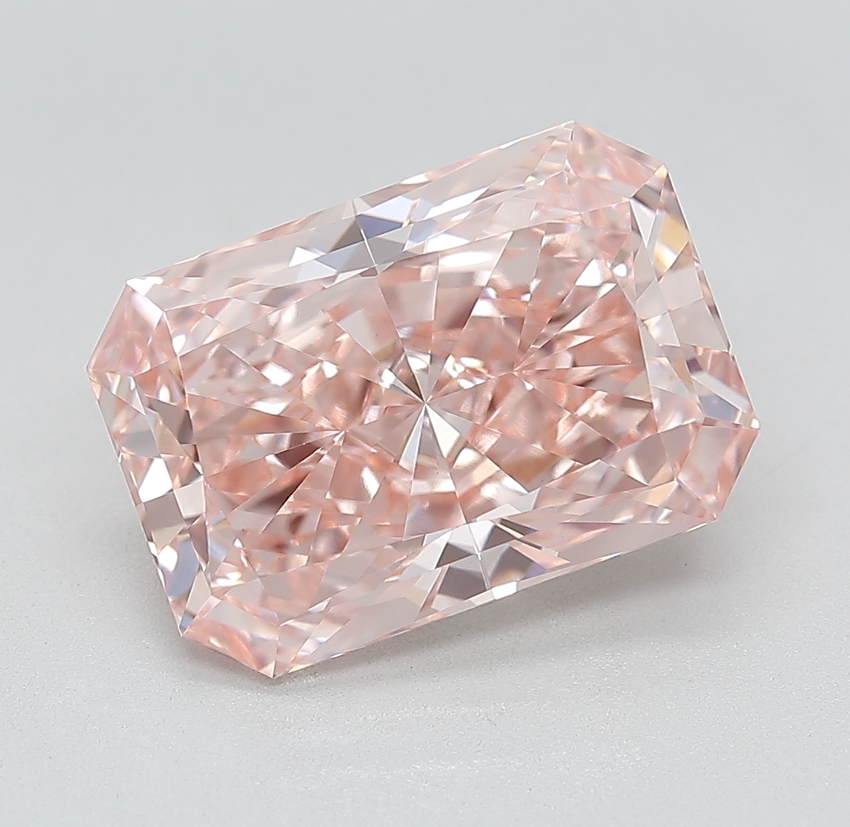 Radiant 4.63ct Fancy Intense Pink VVS2