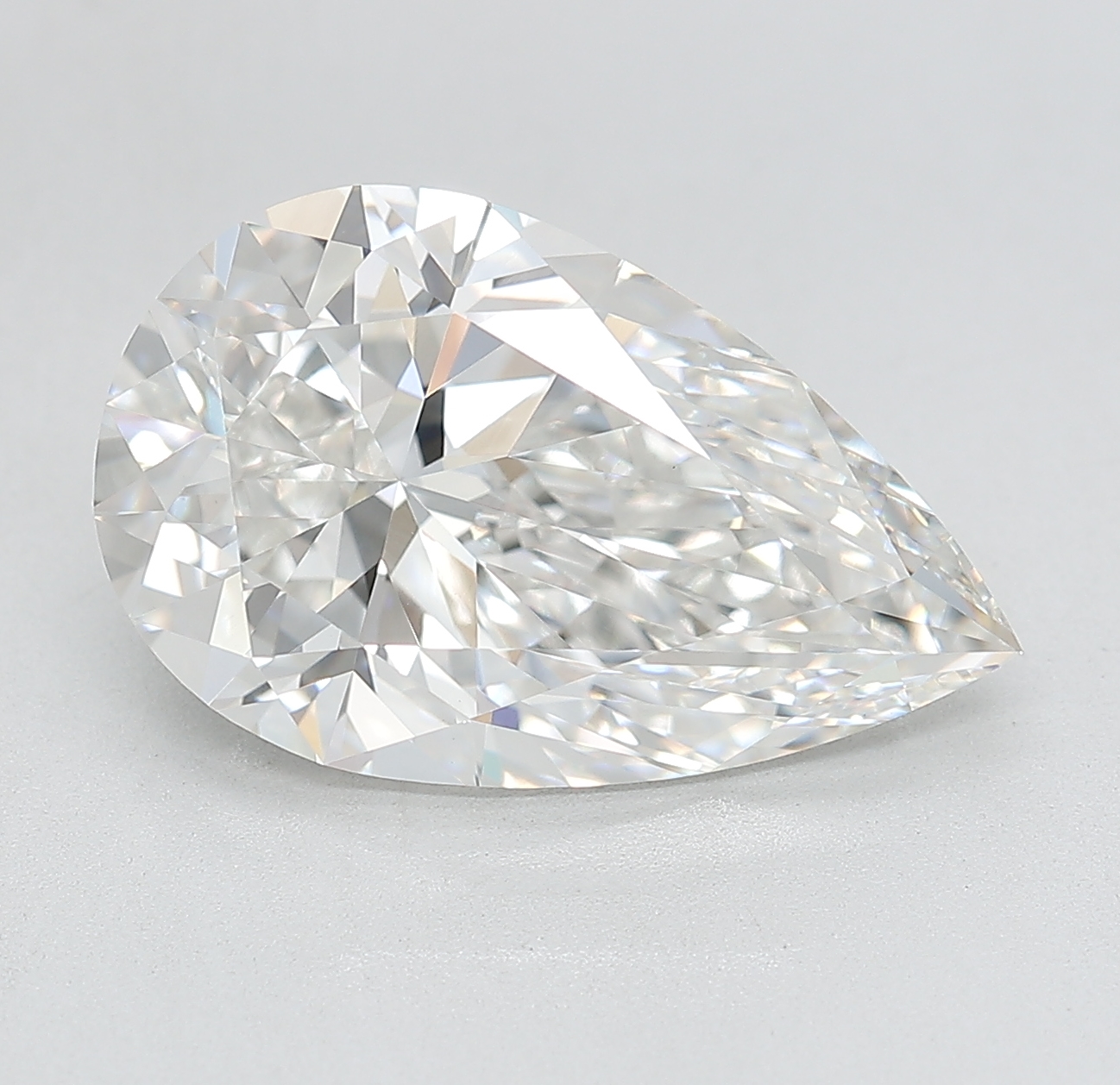 Pear 5.86ct F VVS2