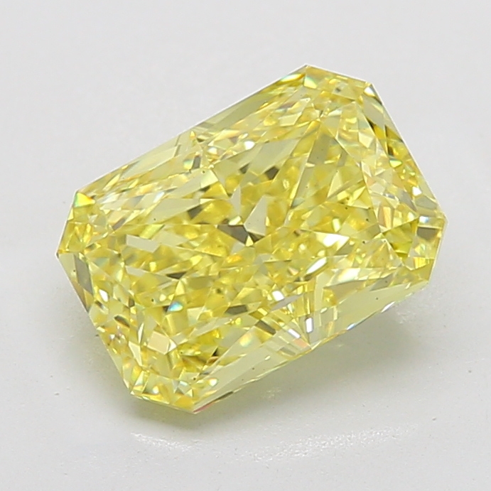 Radiant 5.01ct Fancy Vivid Yellow VS1